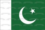 Flag of Pakistan Green White Crescent Star Edible Cake Topper Image ABPID13060 Cheap