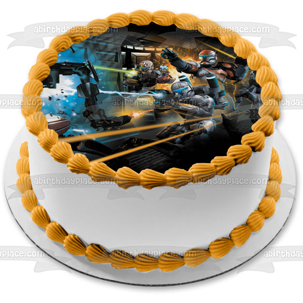 Star Wars Republic Commando Delta Squad Edible Cake Topper Image ABPID08316 Fashion