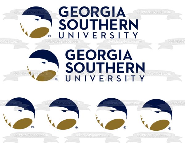 Georgia Southern University Logos NCAA Football Edible Cake Topper Image ABPID11318 Fashion