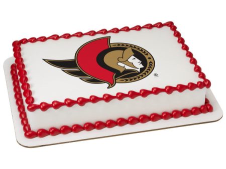 NHL® Ottawa Senators Edible Cake Topper Image on Sale