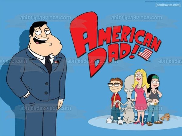 American Dad Stan Smith Francine Hayley Steve and Roger Edible Cake Topper Image ABPID01046 Discount