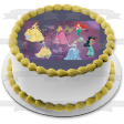 Disney Princess Ariel Belle Aurora Jasmine Cinderella Edible Cake Topper Image ABPID09130 Cheap