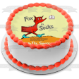 Dr. Seuss Fox In Socks Book Cover Edible Cake Topper Image ABPID11891 Online now