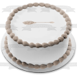 Grey Blush Tribal Arrow Feathers Edible Cake Topper Image ABPID11441 Discount