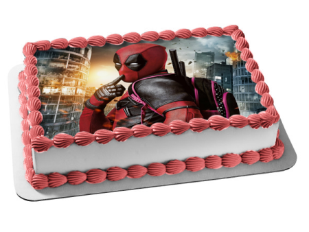 Deadpool 2 X-Men Wade Wilson Edible Cake Topper Image ABPID01608 Cheap