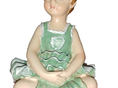 3  Porcelain Ballerina - Green Dress Online Hot Sale