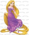 Disney Tangled Rapunzel Purple Ball Gown Edible Cake Topper Image ABPID11507 Online now