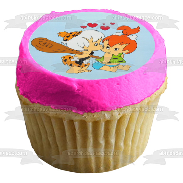 The Flintstones Fred Wilma Pebbles Bam Bam Dino Edible Cupcake Topper Images ABPID28059 For Sale