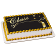 Gold Class of Tassle Stars Black Background Edible Cake Topper Image ABPID13545 on Sale