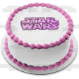 Star Wars Logo Pink Metallic Edible Cake Topper Image ABPID51041 Online Hot Sale