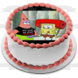 SpongeBob SquarePants Red Helmet Patrick I m with the Dummy T-Shirt Edible Cake Topper Image ABPID51136 Online Sale