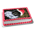 Santa Dog Edible Cake Topper Image ABPID50459 on Sale