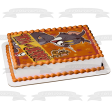 Tom and Jerry with a Starry Background Edible Cake Topper Image ABPID05908 Fashion