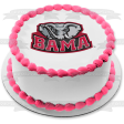 Alabama Crimson Tide Logo NCAA Edible Cake Topper Image ABPID49599 Fashion