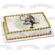 Round Truly Alice and Flaimngo Tea Party Birthday Edible Cake Topper Image ABPID50244 Discount