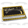 Gold Class of Tassle Stars Black Background Edible Cake Topper Image ABPID13545 on Sale