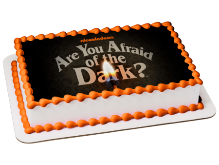 Are You Afraid of the Dark Nickelodeon Lit Match Black Background Edible Cake Topper Image ABPID51060 For Discount