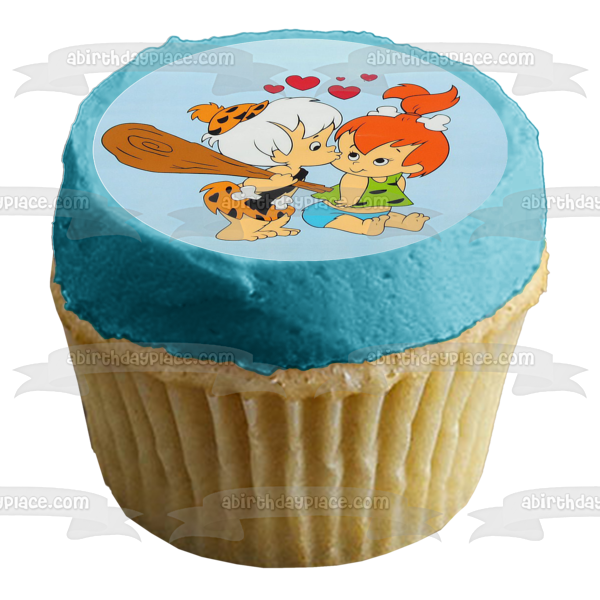 The Flintstones Fred Wilma Pebbles Bam Bam Dino Edible Cupcake Topper Images ABPID28059 For Sale