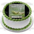 Happy Thanksgiving Meme Frog  Ate Too Much on Thanksgiving... Worth It  Edible Cake Topper Image ABPID52899 For Sale