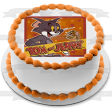 Tom and Jerry with a Starry Background Edible Cake Topper Image ABPID05908 Fashion