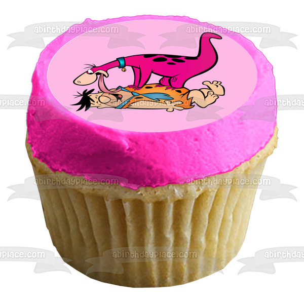 The Flintstones Fred Wilma Pebbles Bam Bam Dino Edible Cupcake Topper Images ABPID28059 For Sale