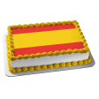 Flag of Spain Red Yellow Stripes Edible Cake Topper Image ABPID13538 Online Hot Sale