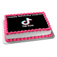 TikTok Logo Black Tik Tok Edible Cake Topper Image ABPID50776 Online