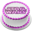 Star Wars Logo Pink Metallic Edible Cake Topper Image ABPID51041 Online Hot Sale