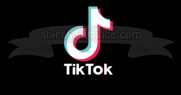 TikTok Logo Black Tik Tok Edible Cake Topper Image ABPID50776 Online