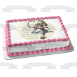 Round Truly Alice and Flaimngo Tea Party Birthday Edible Cake Topper Image ABPID50244 Discount