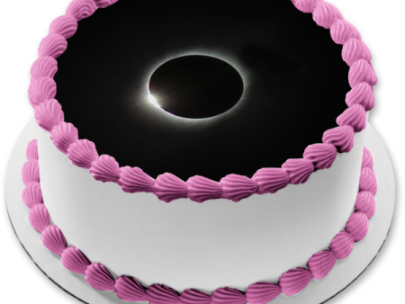 Solar Eclipse Moon Outer Space Edible Cake Topper Image ABPID50315 Online