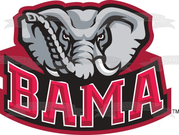 Alabama Crimson Tide Logo NCAA Edible Cake Topper Image ABPID49599 Fashion